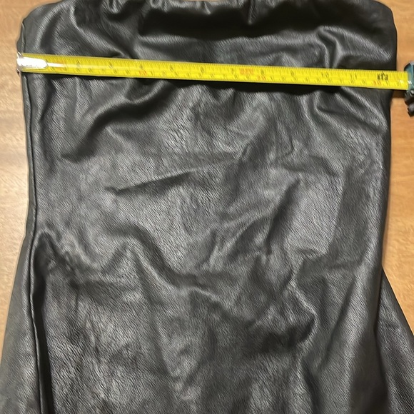 Naked Wardrobe Faux Leather black tube dress - Picture 8 of 8